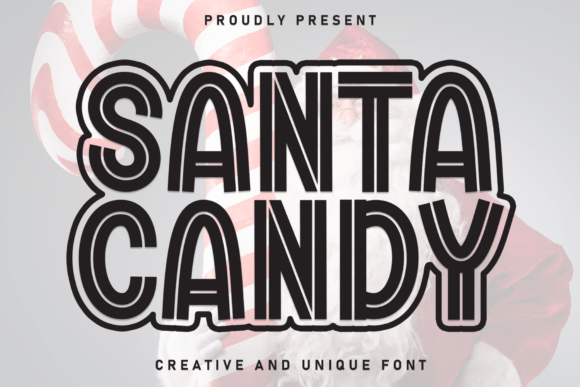 Santa Candy Font - Featured Image