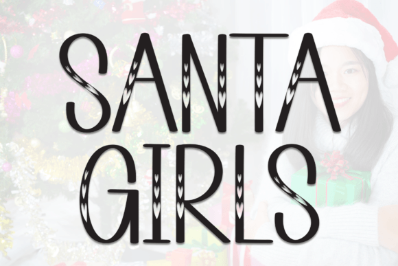 Santa Girls Font - Featured Image
