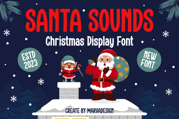 Santa Sounds Font - Featured Image