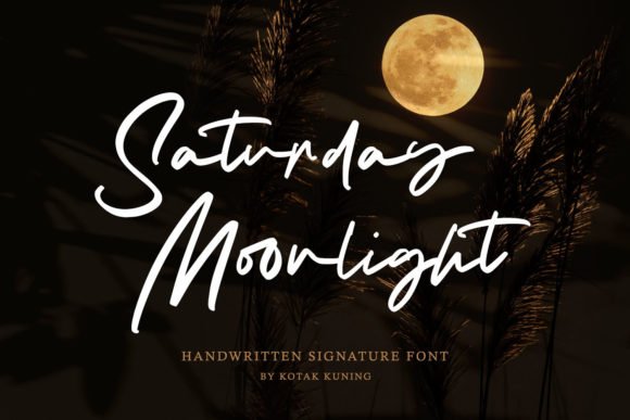 Saturday Moonlight Font - Featured Image