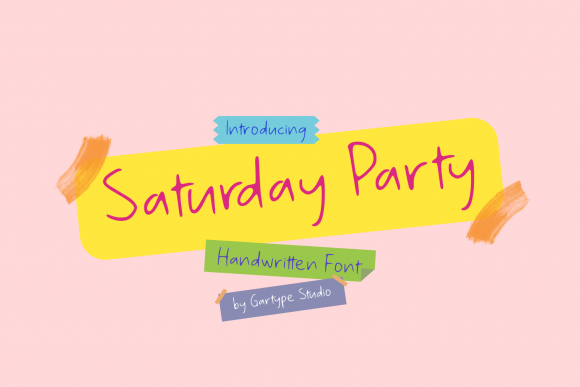 Saturday Party Font - Featured Image