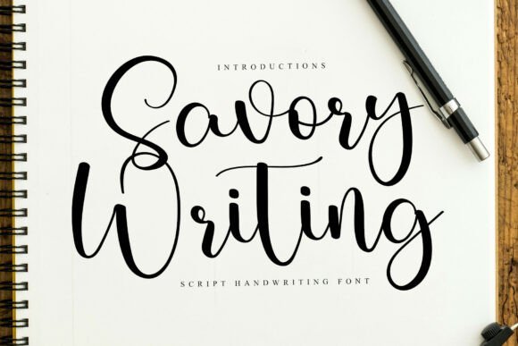 Savory Writing Font - Featured Image