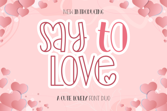 Say to Love Duo Font - Featured Image