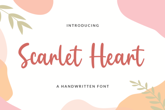 Scarlet Heart Font - Featured Image