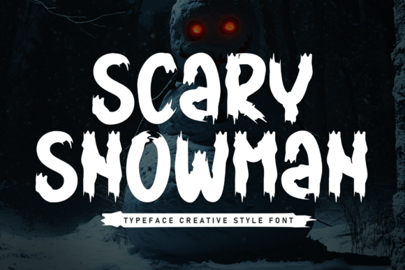 Scary Snowman Font - Featured Image