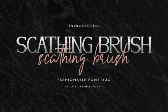 Scathing Brush Font - Featured Image