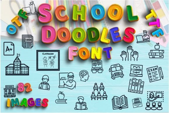 School Doodles Font - Featured Image