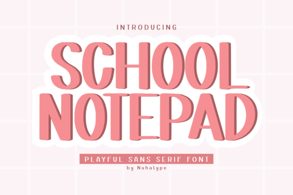 School Notepad Font - Featured Image