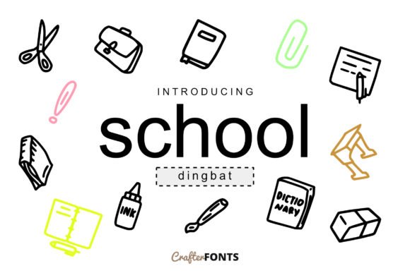 School Stuff Font - Featured Image