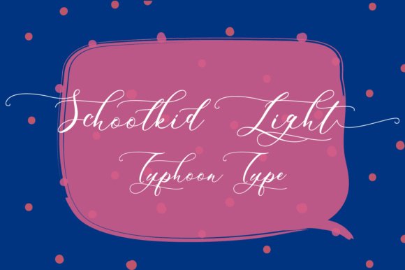 Schoolkid Light Font - Featured Image