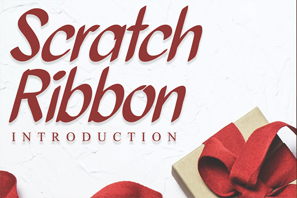 Scratch Ribbon Font - Featured Image