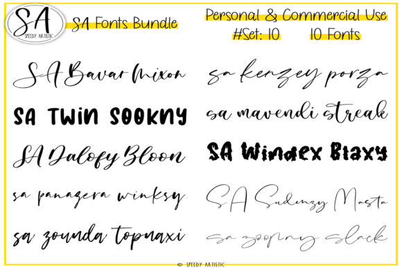 Script and Handwritten Bundle 10 Font - Featured Image