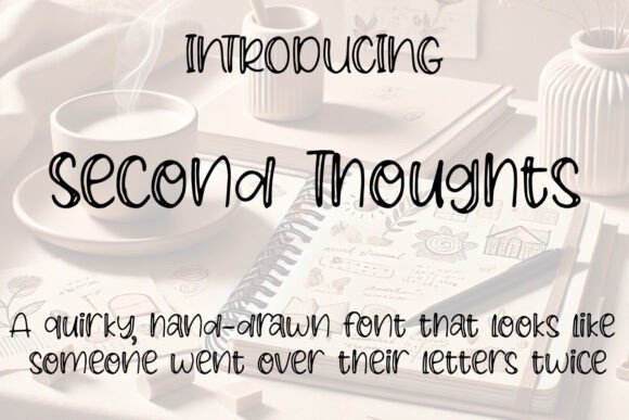 Second Thoughts Font - Featured Image