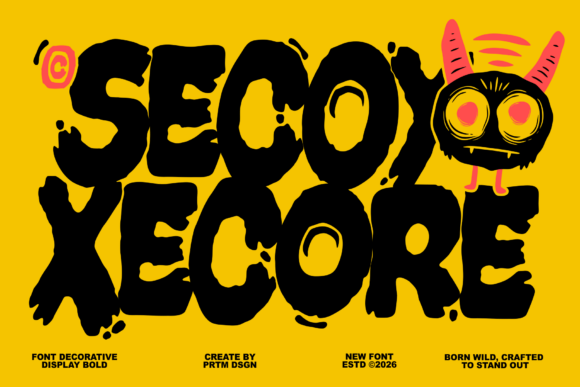 Secoy Xecore Font - Featured Image