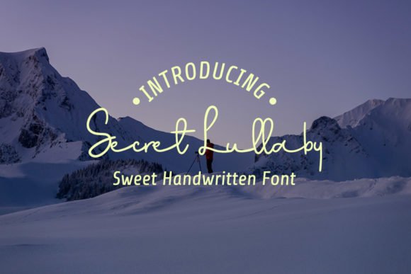 Secret Lullaby Font - Featured Image