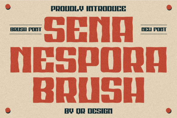Sena Nespora Brush Font - Featured Image