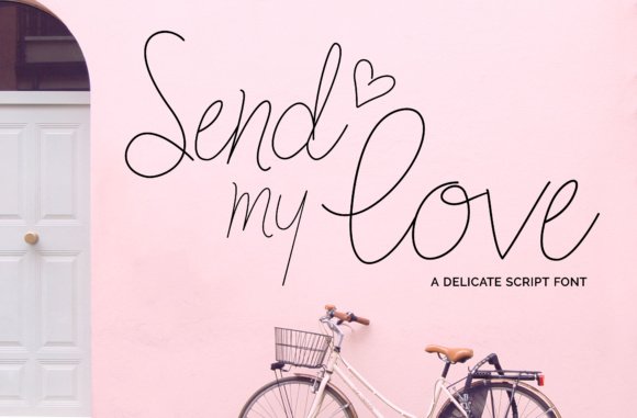 Send My Love Font - Featured Image