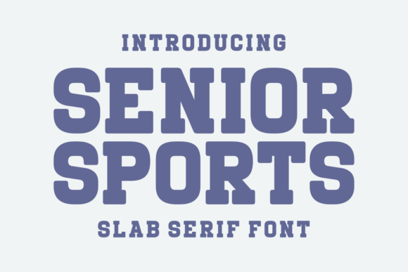 Senior Sports Font - Featured Image
