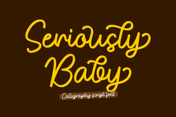 Seriously Baby Font - Featured Image