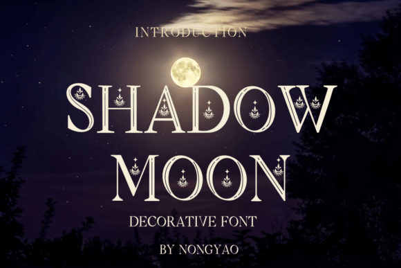 Shadow Moon Font - Featured Image