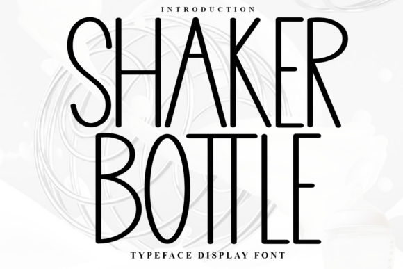 Shaker Bottle Font - Featured Image
