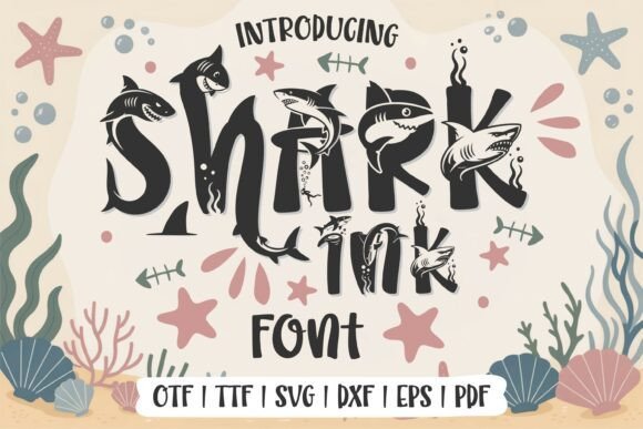Sharkink Font - Featured Image