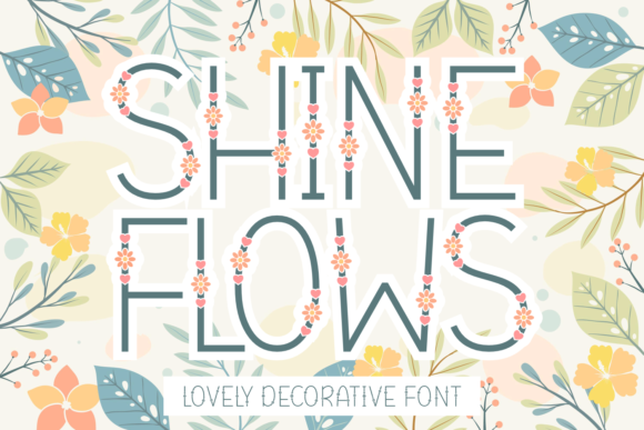 Shine Flows Font - Featured Image