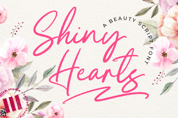Shiny Hearts Font - Featured Image