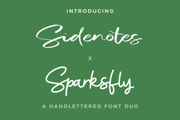 Sidenotes X Sparksfly Duo Font - Featured Image