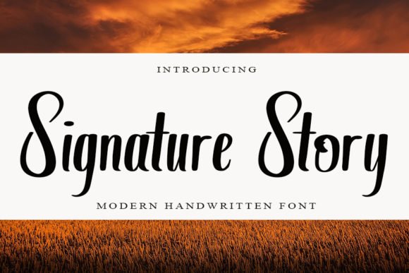 Signature Story Font - Featured Image