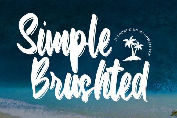 Simple Brushted Font - Featured Image