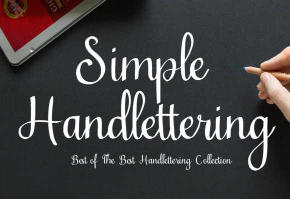 Simple Handlettering Font - Featured Image