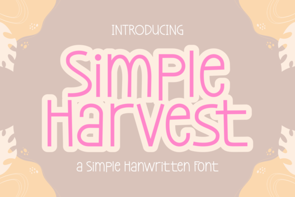 Simple Harvest Font - Featured Image