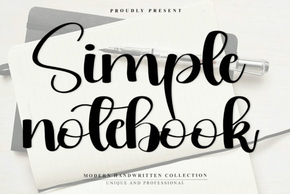 Simple Notebook Font Font - Featured Image