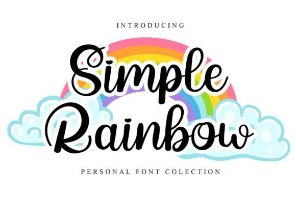 Simple Rainbow Font - Featured Image
