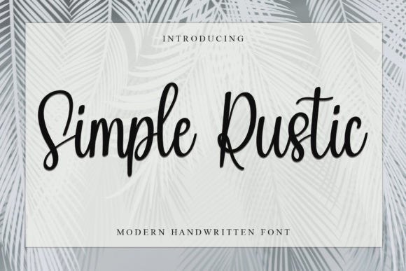 Simple Rustic Font - Featured Image