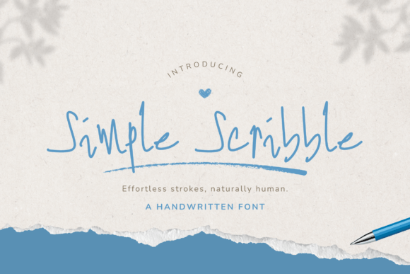 Simple Scribble Font - Featured Image