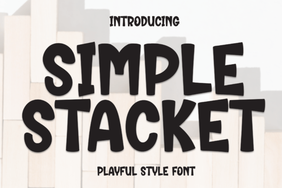 Simple Stacket Font - Featured Image