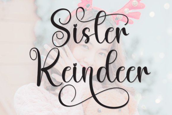 Sister Reindeer Font - Featured Image