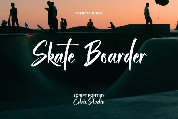 Skate Boarder Font - Featured Image