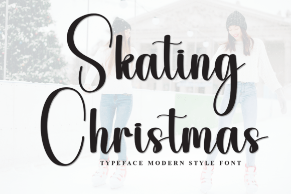 Skating Christmas Font - Featured Image