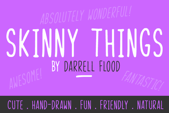 Skinny Things Font - Featured Image