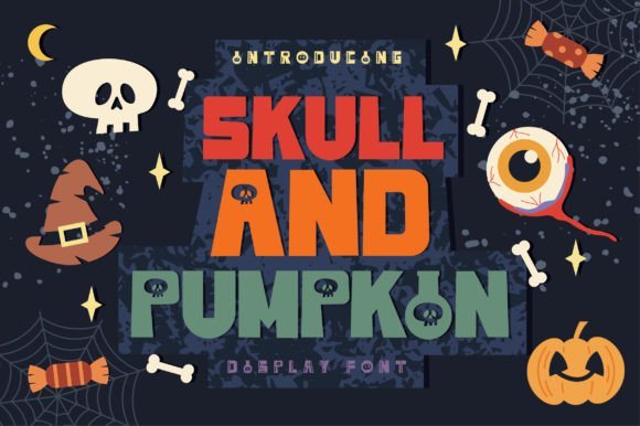 Skull and Pumpkin Font - Featured Image
