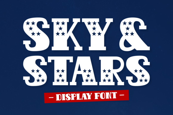 Sky and Stars Font - Featured Image