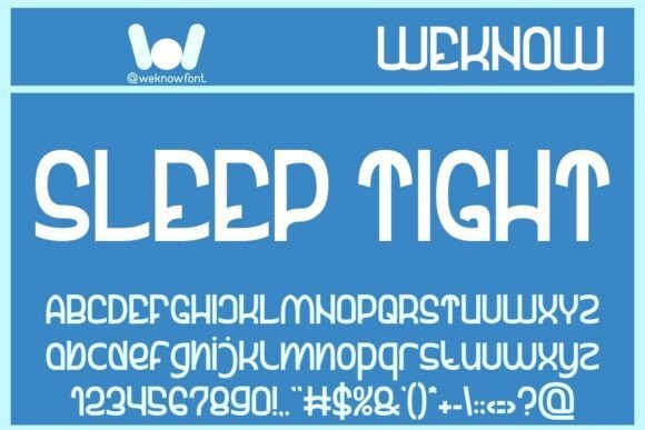 Sleep Tight Font - Featured Image