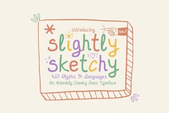 Slightly Sketchy Font - Featured Image