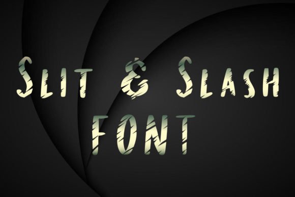Slit & Slash Font - Featured Image