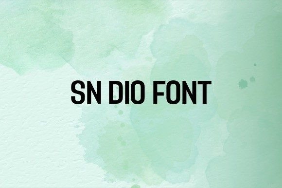 Sn Dio Font - Featured Image