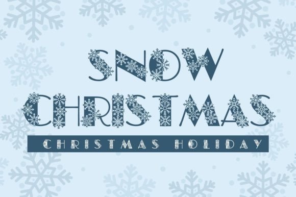Snow Christmas Font - Featured Image