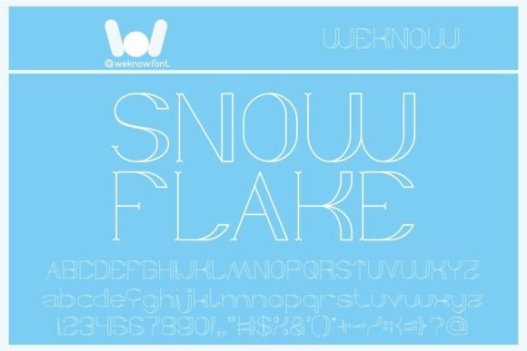 Snow Flake Font - Featured Image